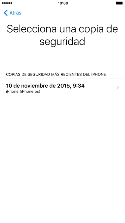 Pulsa la copia de seguridad deseada y espera mientras el teléfono restaura el contenido anterior de la copia de seguridad seleccionada. Sigue las indicaciones de la pantalla para terminar la activación. Pulsa la copia de seguridad deseada y espera mientras el teléfono restaura el contenido anterior de la copia de seguridad seleccionada. Sigue las indicaciones de la pantalla para terminar la activación.