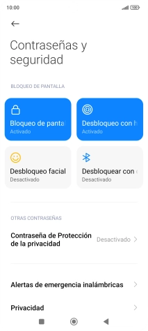 Pulsa Bloqueo de pantalla. Pulsa Bloqueo de pantalla.