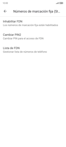 Pulsa Inhabilitar FDN. Pulsa Inhabilitar FDN.