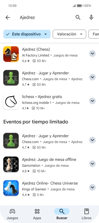 Pulsa la app deseada. Pulsa la app deseada.