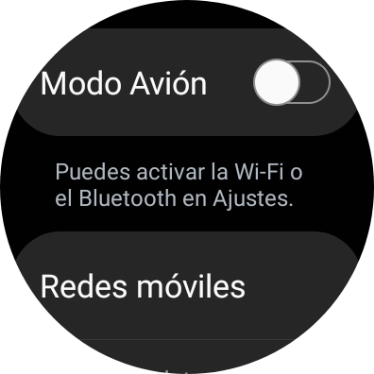 Pulsa Redes móviles. Pulsa Redes móviles.