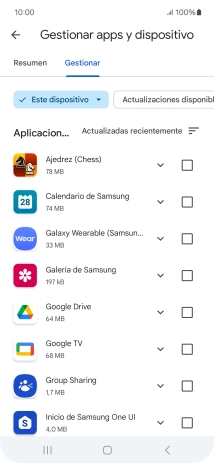 Pulsa la app deseada. Pulsa la app deseada.