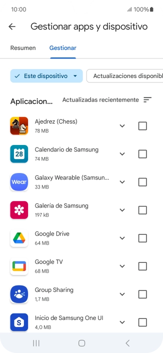 Pulsa la app deseada. Pulsa la app deseada.