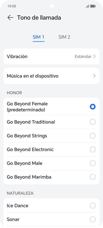 Pulsa los timbres de llamada deseados para escucharlos. Pulsa los timbres de llamada deseados para escucharlos.