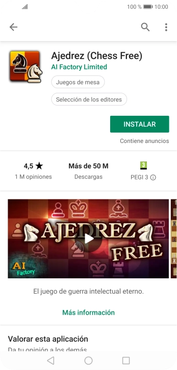 Pulsa INSTALAR y sigue las indicaciones de la pantalla para instalar la app. Pulsa INSTALAR y sigue las indicaciones de la pantalla para instalar la app.