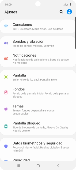 Pulsa Datos biométricos y seguridad.