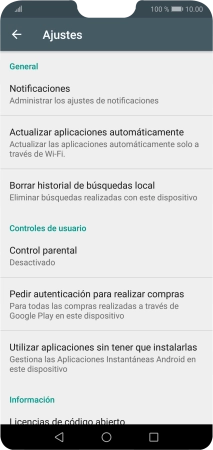 Pulsa Actualizar aplicaciones automáticamente.. Pulsa Actualizar aplicaciones automáticamente..