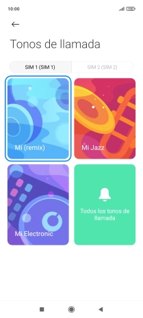 Pulsa la tarjeta SIM deseada. Pulsa la tarjeta SIM deseada.