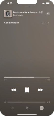 Pulsa el icono de reproducción aleatoria para activar o desactivar la función. Pulsa el icono de reproducción aleatoria para activar o desactivar la función.