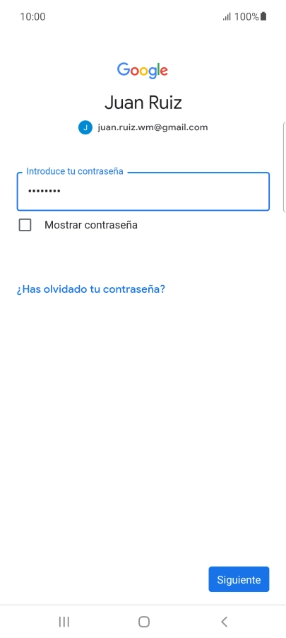 Pulsa Siguiente.