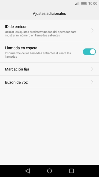 Pulsa Marcación fija.
