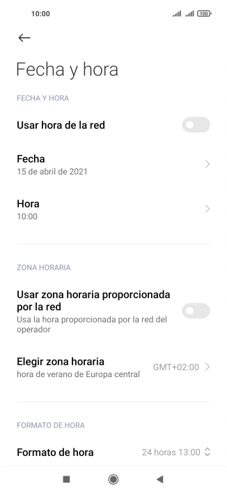 Pulsa el indicador junto a 