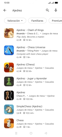 Pulsa la app deseada. Pulsa la app deseada.