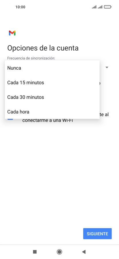 Pulsa el ajuste deseado.
