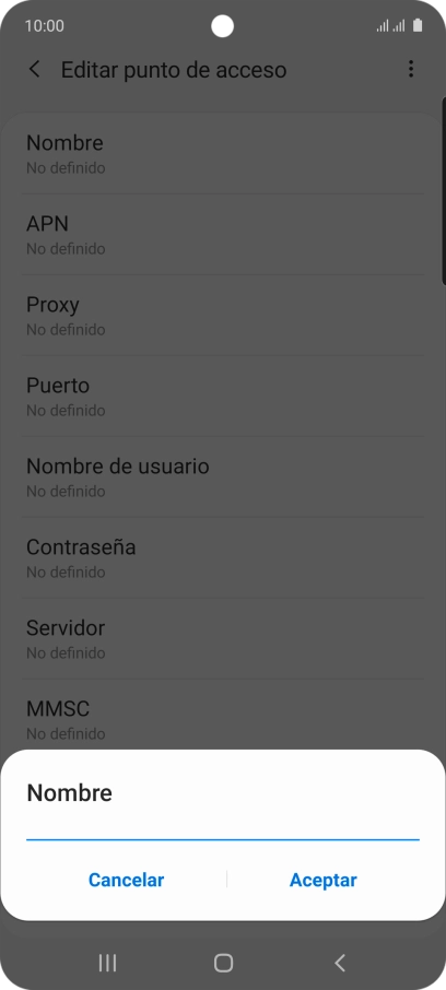 Introduce Vodafone Internet y pulsa Aceptar. Introduce Vodafone Internet y pulsa Aceptar.