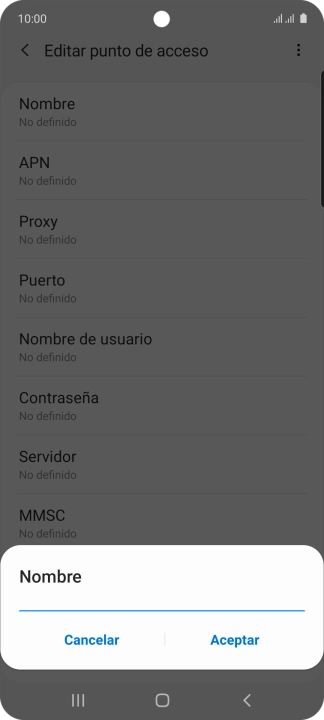 Introduce Vodafone Internet y pulsa Aceptar. Introduce Vodafone Internet y pulsa Aceptar.