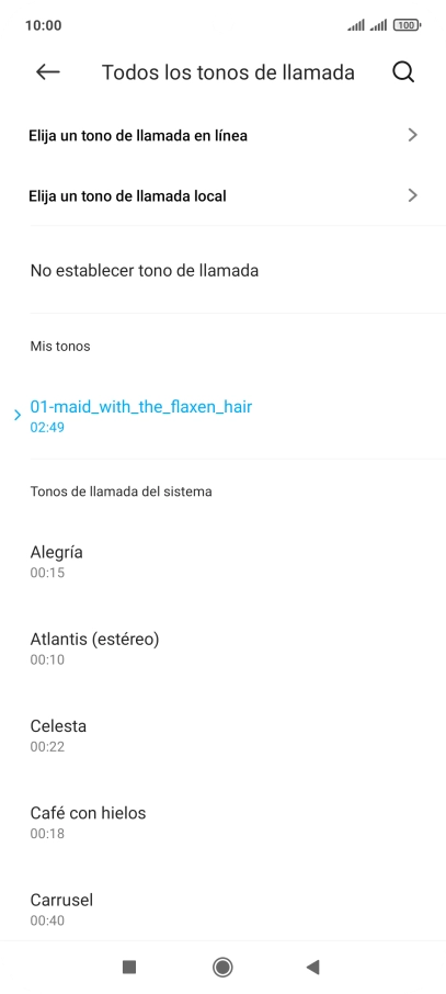 Pulsa la tecla de inicio para terminar y regresar a la pantalla de inicio. Pulsa la tecla de inicio para terminar y regresar a la pantalla de inicio.