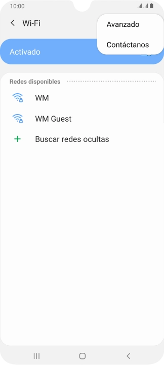 Pulsa Avanzado.