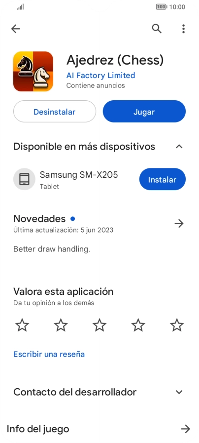 Pulsa Desinstalar.