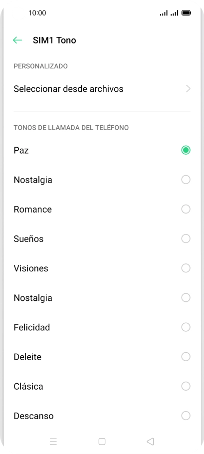 Pulsa Seleccionar desde archivos. Pulsa Seleccionar desde archivos.
