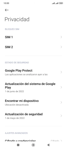 Pulsa la tarjeta SIM deseada.