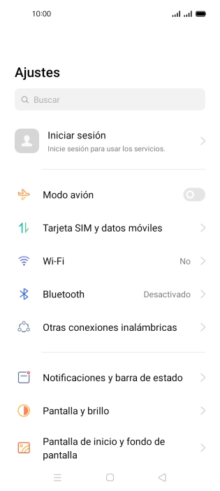 Pulsa Tarjeta SIM y datos móviles. Pulsa Tarjeta SIM y datos móviles.