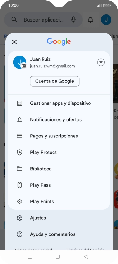 Pulsa Gestionar apps y dispositivo. Pulsa Gestionar apps y dispositivo.