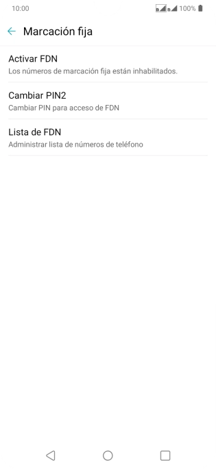 Pulsa Activar FDN. Pulsa Activar FDN.