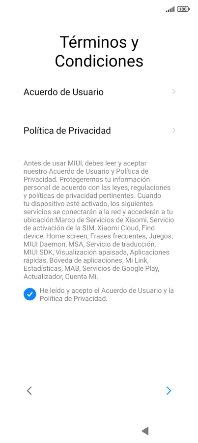 Pulsa la flecha hacia la derecha. Pulsa la flecha hacia la derecha.