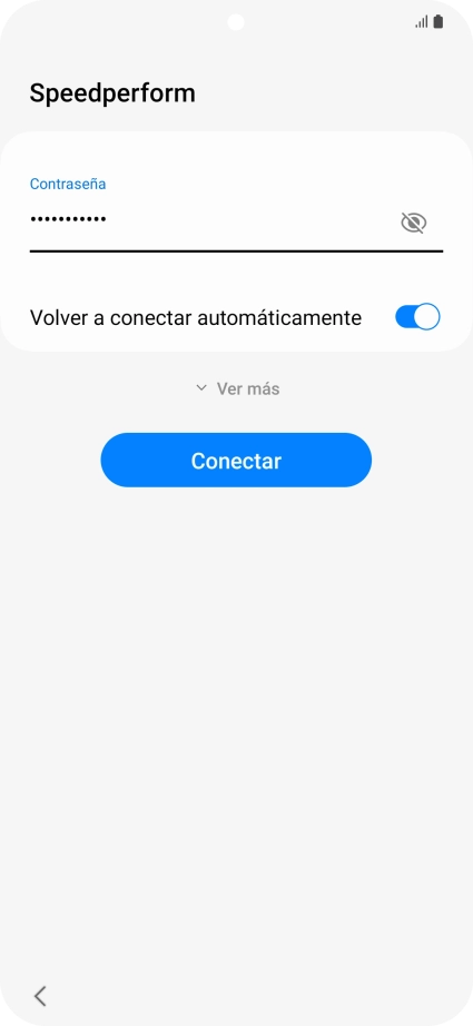 Introduce la contraseña de la red wifi y pulsa Conectar. Introduce la contraseña de la red wifi y pulsa Conectar.