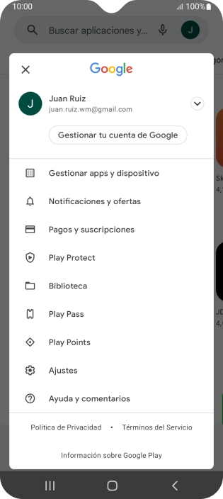 Pulsa Gestionar apps y dispositivo.