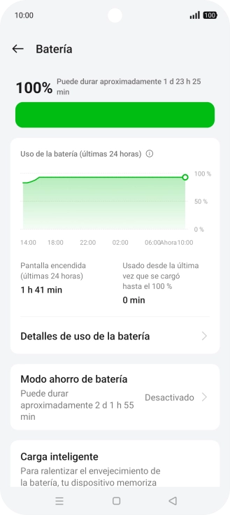Pulsa Modo ahorro de batería. Pulsa Modo ahorro de batería.