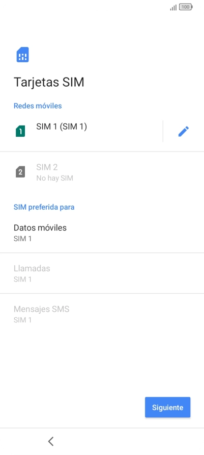 Pulsa Siguiente.