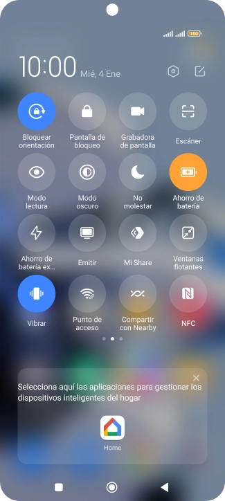Pulsa la tecla de inicio para terminar y regresar a la pantalla de inicio. Pulsa la tecla de inicio para terminar y regresar a la pantalla de inicio.