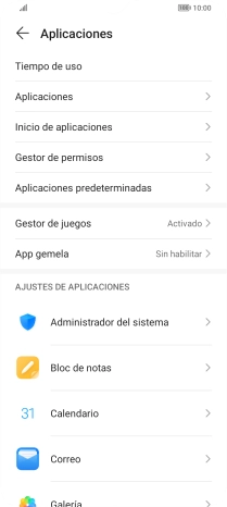 Pulsa Aplicaciones.
