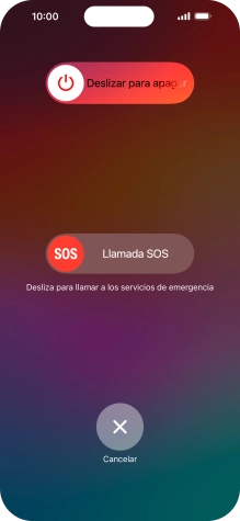 Pulsa el icono de apagar y arrástralo hacia la derecha. Pulsa el icono de apagar y arrástralo hacia la derecha.