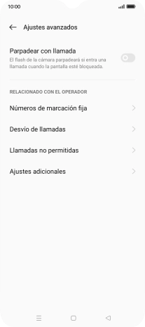 Pulsa Ajustes adicionales. Pulsa Ajustes adicionales.