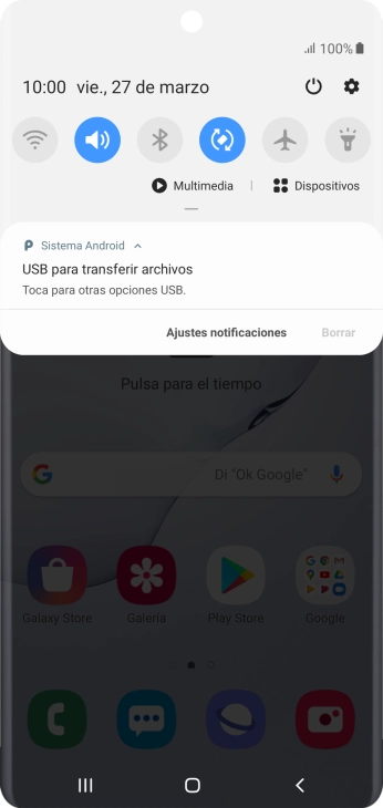 Pulsa Toca para otras opciones USB.. Pulsa Toca para otras opciones USB..