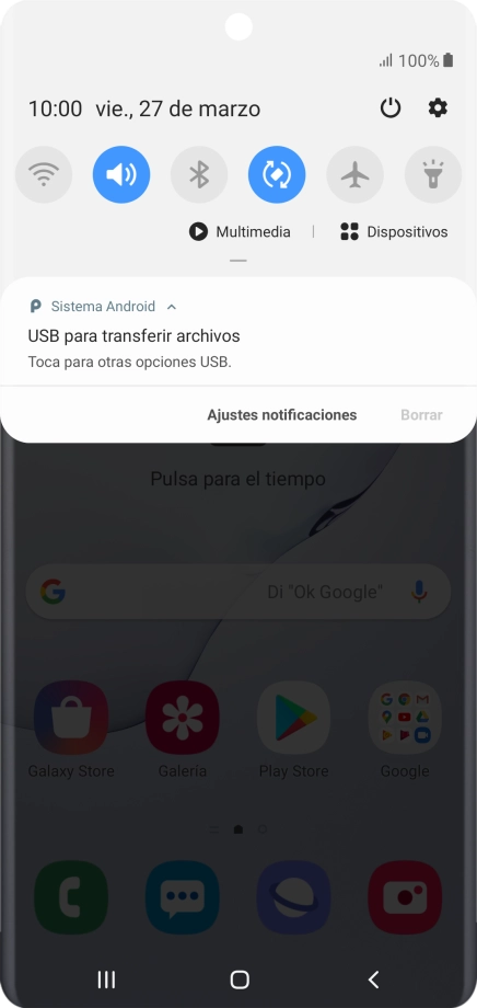 Pulsa Toca para otras opciones USB.. Pulsa Toca para otras opciones USB..