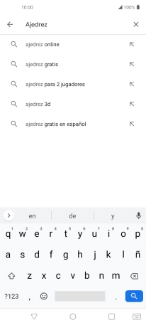 Introduce el nombre del tema o de la app y pulsa el icono de búsqueda. Introduce el nombre del tema o de la app y pulsa el icono de búsqueda.