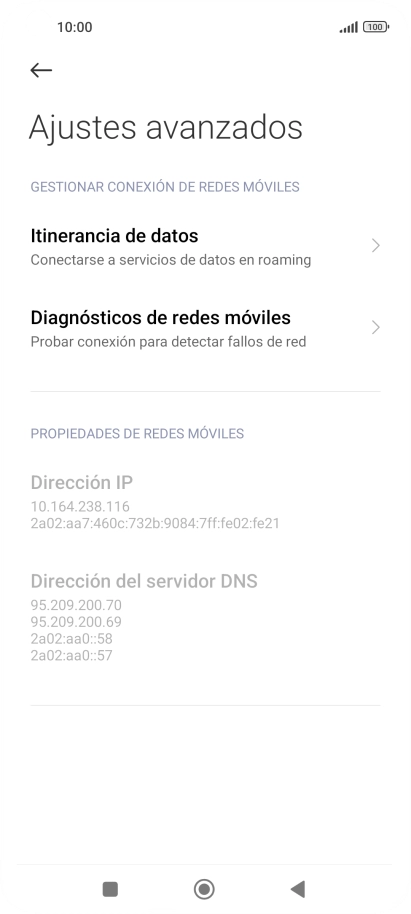 Pulsa Itinerancia de datos. Pulsa Itinerancia de datos.