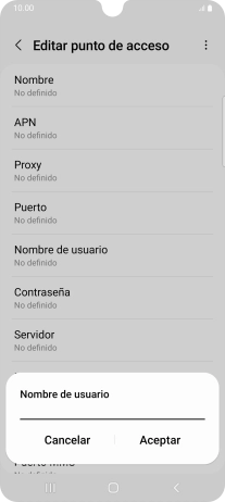 Introduce wap@wap y pulsa Aceptar.