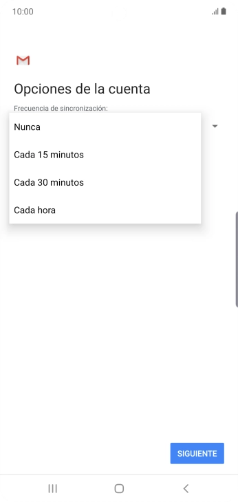 Pulsa el ajuste deseado. Pulsa el ajuste deseado.