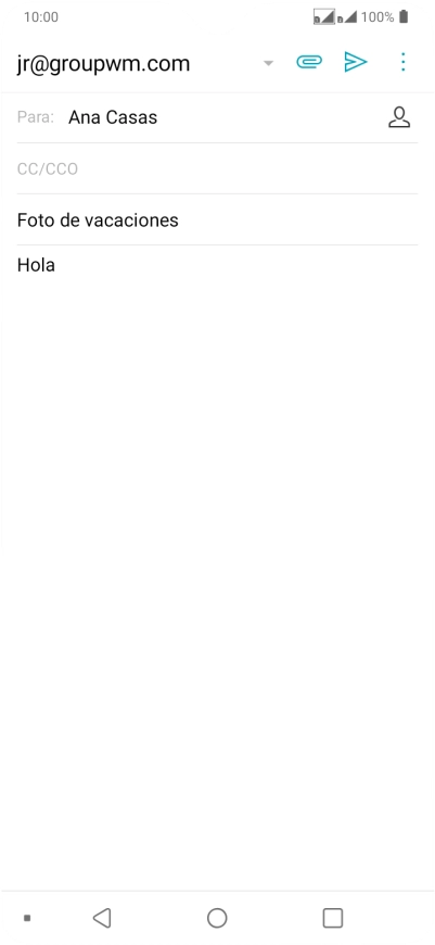 Pulsa el icono de anexos. Pulsa el icono de anexos.