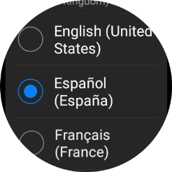 Pulsa el idioma deseado.
