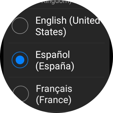 Pulsa el idioma deseado.