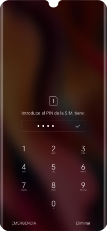 Si lo solicita el teléfono, introduce el código PIN y pulsa el icono de aceptar. Si lo solicita el teléfono, introduce el código PIN y pulsa el icono de aceptar.