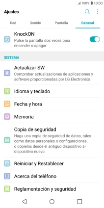Pulsa Actualizar SW. Pulsa Actualizar SW.