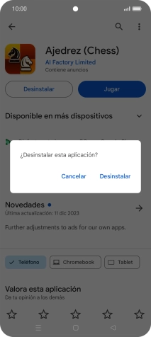 Pulsa Desinstalar. Pulsa Desinstalar.