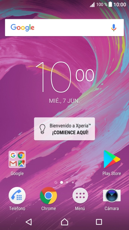 Desliza dos dedos hacia abajo desde la parte superior de la pantalla.